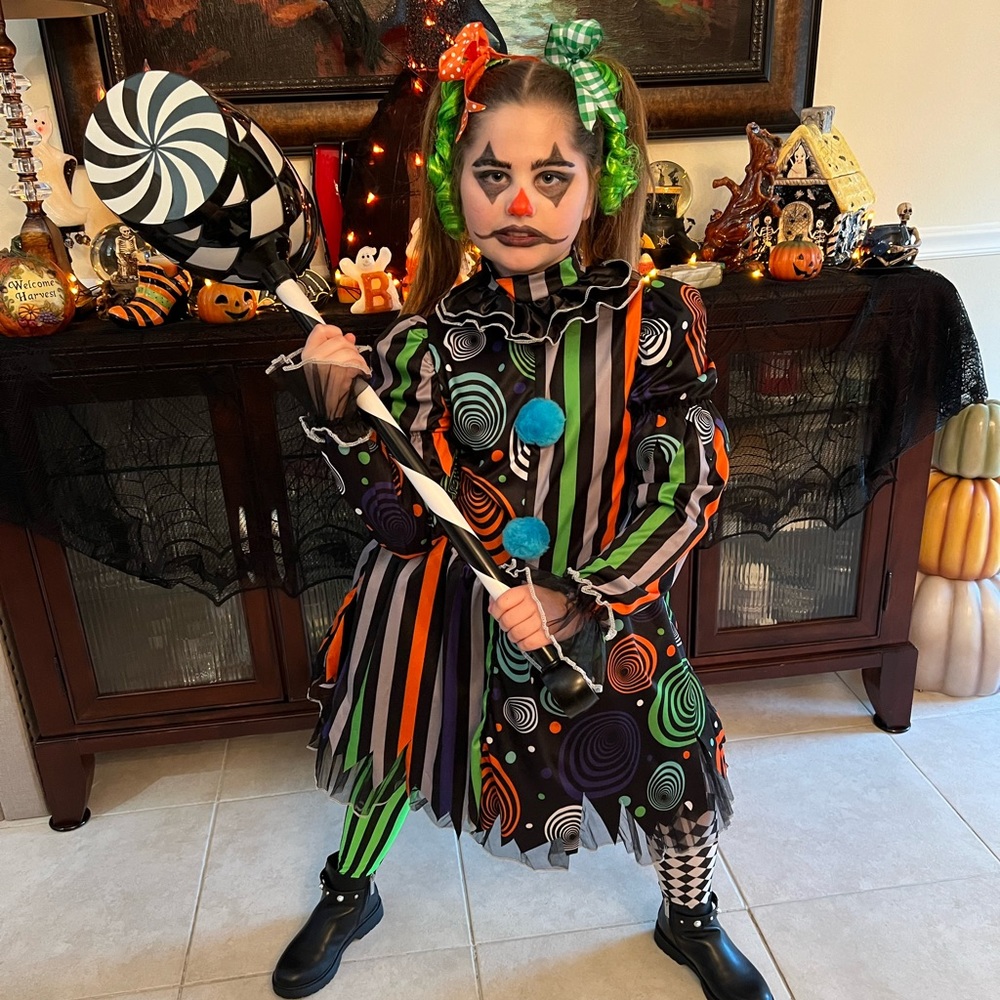 Halloween California Costumes girls nightmare clown costume 12/14